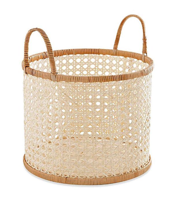 Cesto Decorativo em Palha Indiana G (37X35)