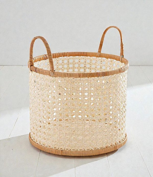 Cesto Decorativo em Palha Indiana P (32X28)