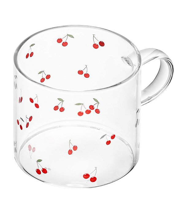 Caneca Cherry em Vidro Borossilicato Lyor (125ml)