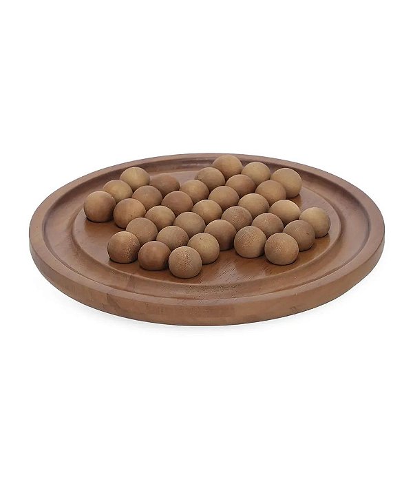 Jogo Decorativo em Madeira "Resta Um" (24x24)