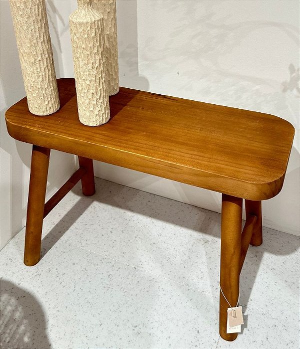 Banco de Madeira Retangular Rústico (40x60)