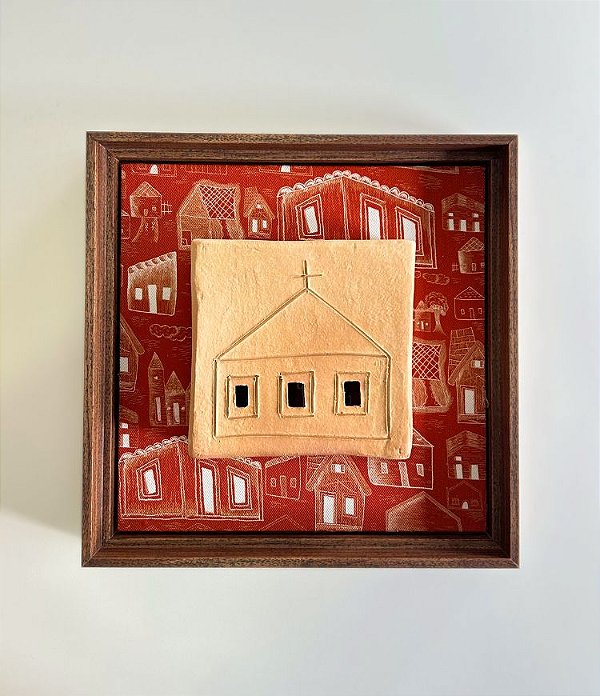 Quadro Decorativo lgrejinha Barrolândia (28x28x04)