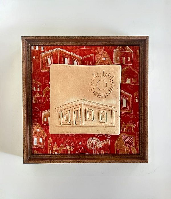 Quadro Decorativo Casa & Sol Barrolândia (28x28x04)