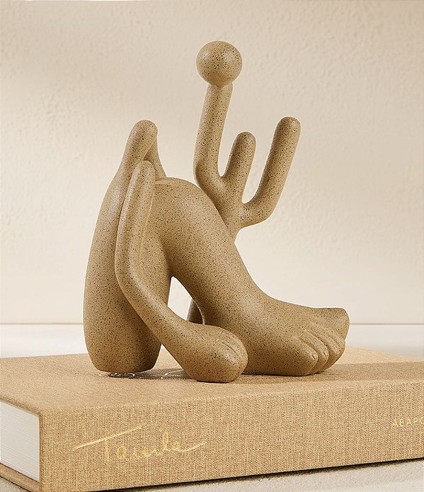 Escultura Abaporu Pequena - Tarsila do Amaral (17,5x14x07CM)