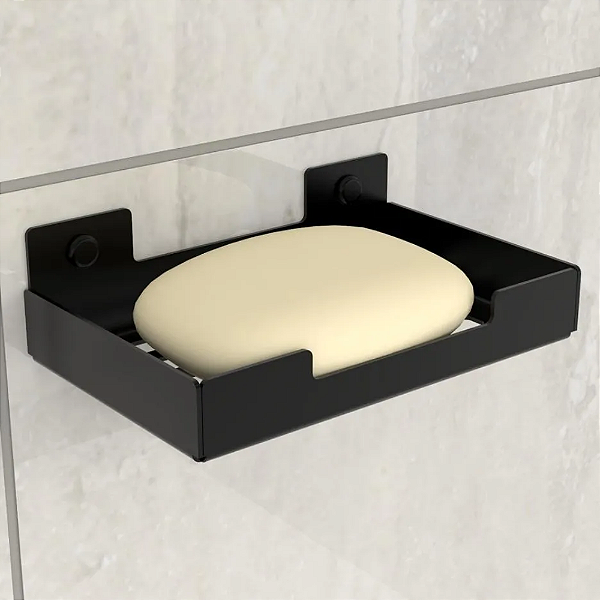 Porta Sabonete Saboneteira Luxo Parede Banheiro - Metalúrgica Nane