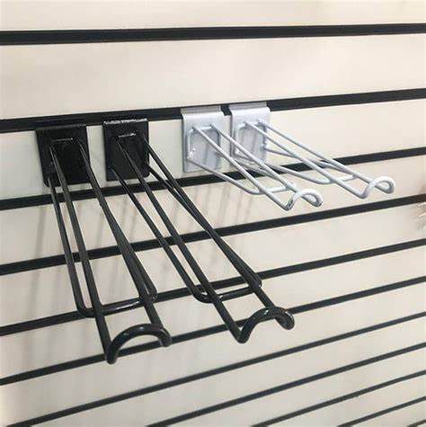 Mão francesa ativa p/painel em arame 4mm- 0,30m par- Preto