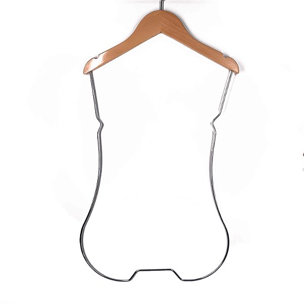Kit 3 Cabides Silhueta Infantil - Cromada