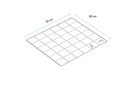 Tela 0,30x0,30 - Preta