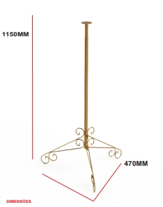 PEDESTAL P/ BUSTO COSTURA RETRÔ Dourado