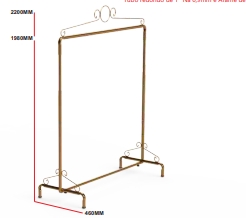 Arara Desfile Retrô 0,60 cm - Dourado