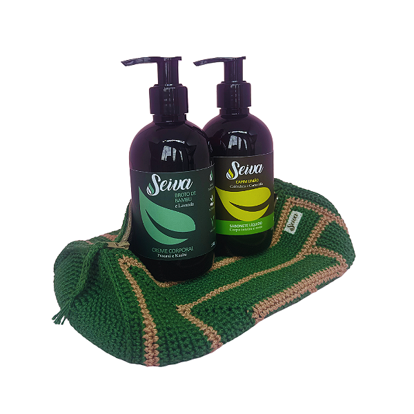 Kit Necessaire Crochê - Creme Broto de Bambu