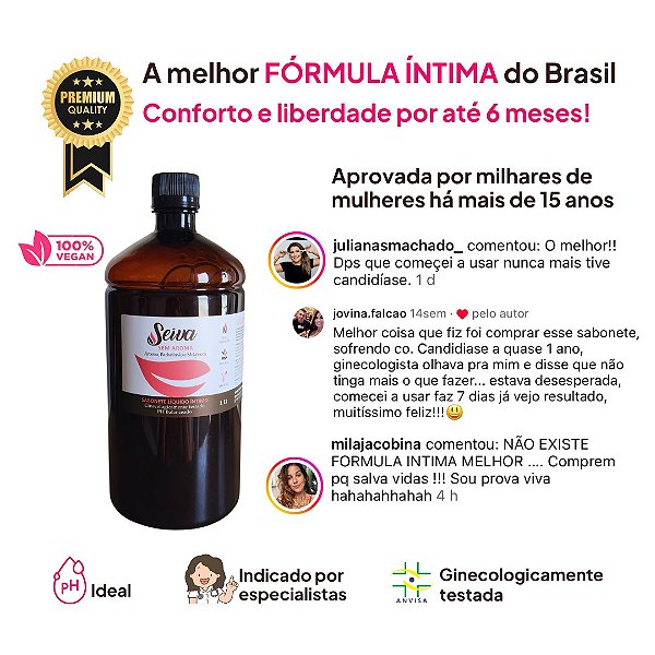 Refil - Fórmula Íntima Sem Aroma 1L