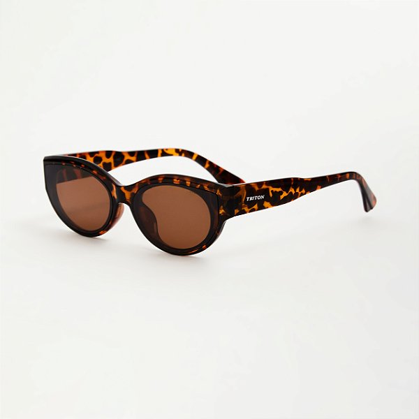 ÓCULOS DE SOL TRITON EYEWEAR GATINHO ACETATO TARTARUGA