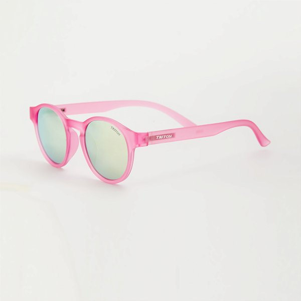 ÓCULOS DE SOL TRITON EYEWEAR REDONDO ACETATO ROSA PINK