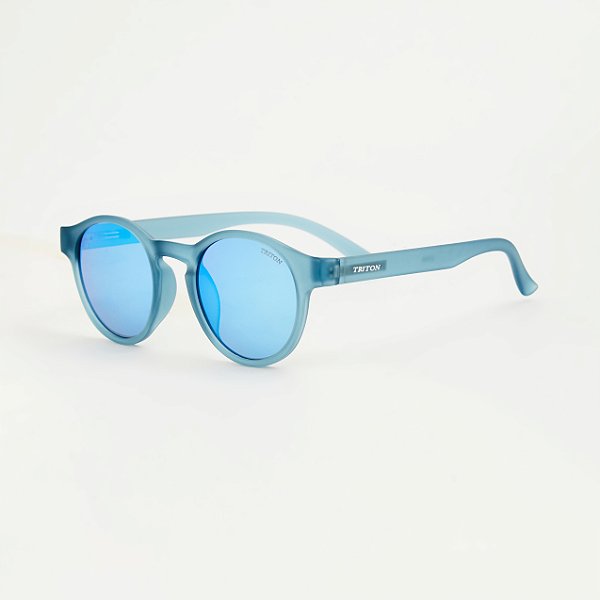 ÓCULOS DE SOL TRITON EYEWEAR REDONDO ACETATO AZUL