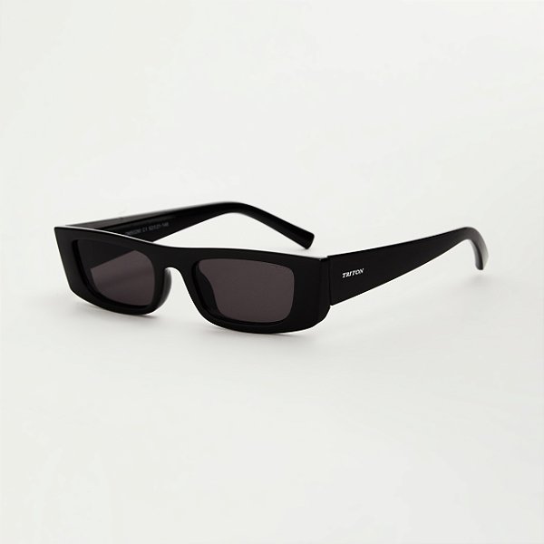 ÓCULOS DE SOL TRITON EYEWEAR RETRÔ ACETATO PRETO - Triton Eyewear