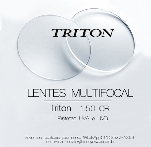 LENTES MULTIFOCAL TRITON 1.50 CR (ATENDE TODOS OS GRAUS - DIGITAL COM CAMPO DE VISÃO INTERMEDIÁRIO)