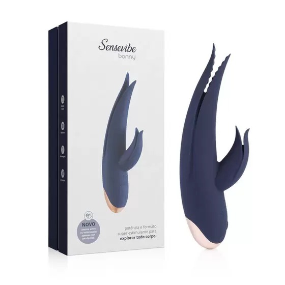 Vibrador e Estimulador de Clitóris Recarregável Sensevibe Bonny