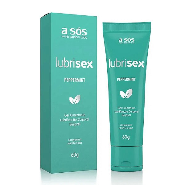 Gel Lubrificante Beijável Lubrisex Peppermint