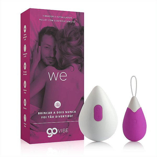 Vibrador e Estimulador Bullet Multivelocidade Go Vibe We