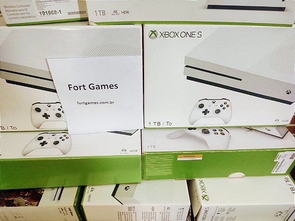 Xbox One S 1TB 4K + 10 Jogos + Controle Xbox One / Frete Grátis Via Sedex