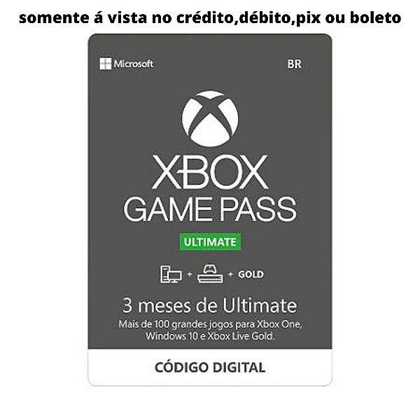 Xbox Game Pass para Consoles 3 Meses - Código 25 Dígitos - Venger Games