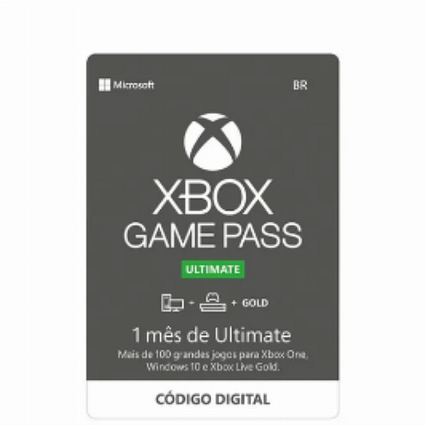 Xbox Game Pass Ultimate 1 Mes - Código 25 Dígitos