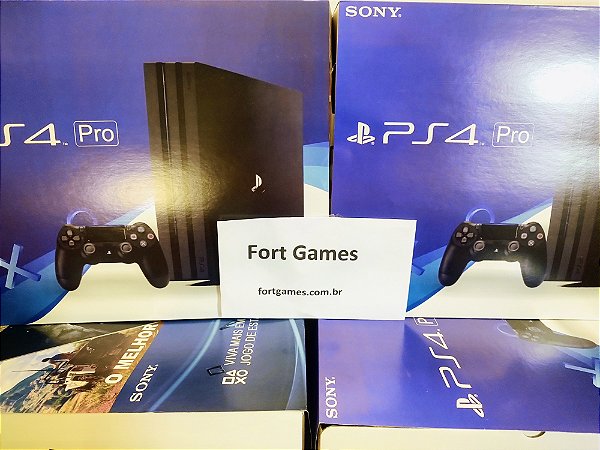 Ps4 Pro 1 Tb Completo  Console de Videogame Sony Nunca Usado