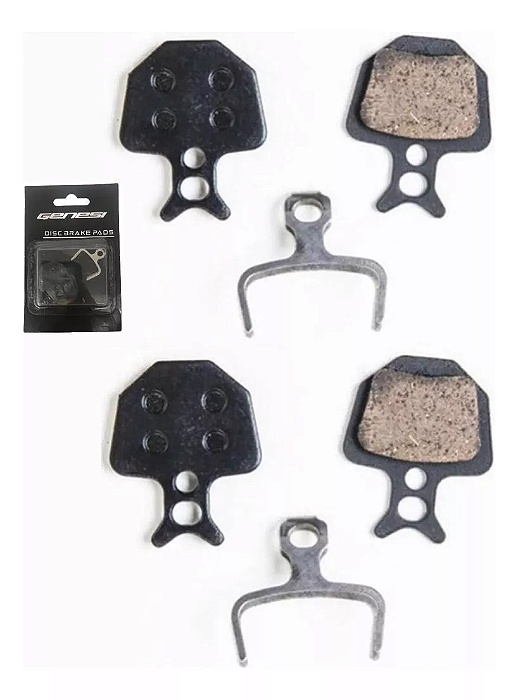 Kit 2 Pares Pastilhas Freio Disco Modelo Peixinho Sypo Bike