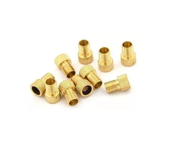 Kit 10 Adaptador Válvula Presta Câmara Bico Fino Bike