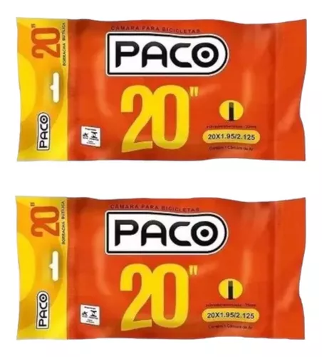 Kit Par 2 Câmara De Ar Bike Aro 20 Bico Grosso Mtb Cross Bmx