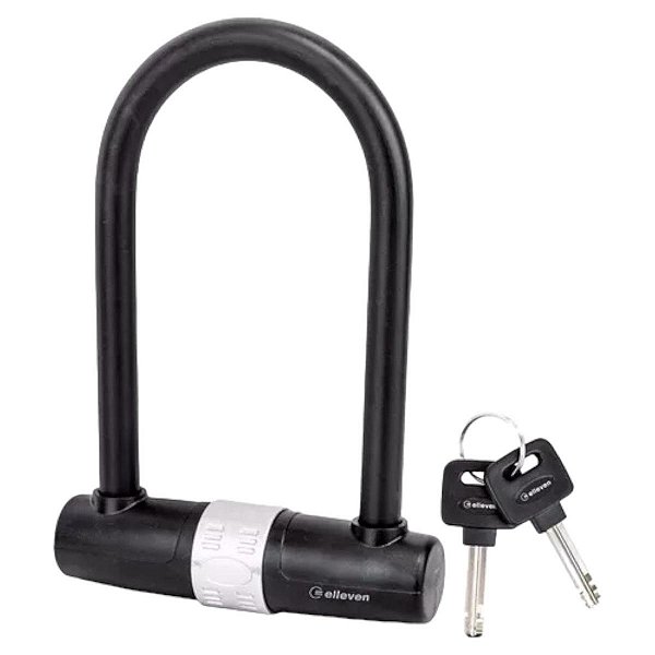 Cadeado Bike Bicicleta U Lock Trava Chave 170x245mm Cor Pto
