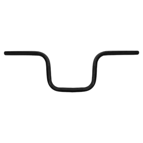 Guidão Bicicleta / Moto Cg Titan 22.2mm Reforçado Alto Preto