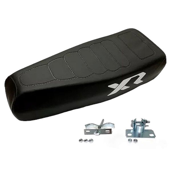 Banco Selim De Mobilete Bicicleta + Presilha Carrinho Preto
