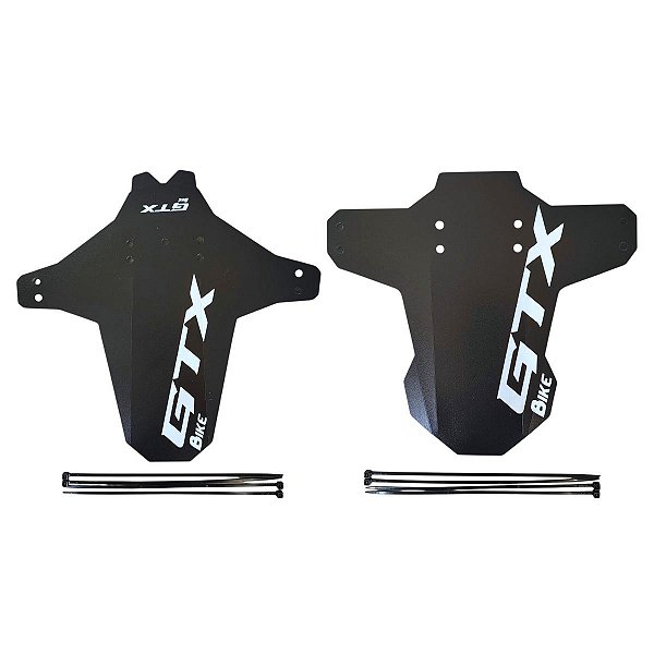 Kit Paralama Bike Mtb Dh Dianteiro Traseiro Gtx Branco Rsd