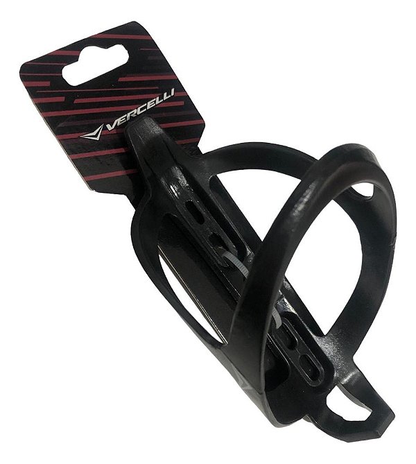 Suporte Caramanhola Ciclismo Vercelli Simples Preto Polímero