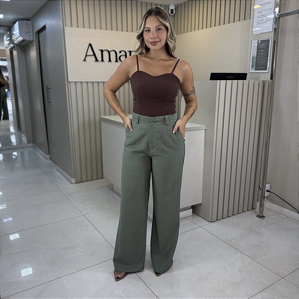 CALÇA APLIQUE VERDE