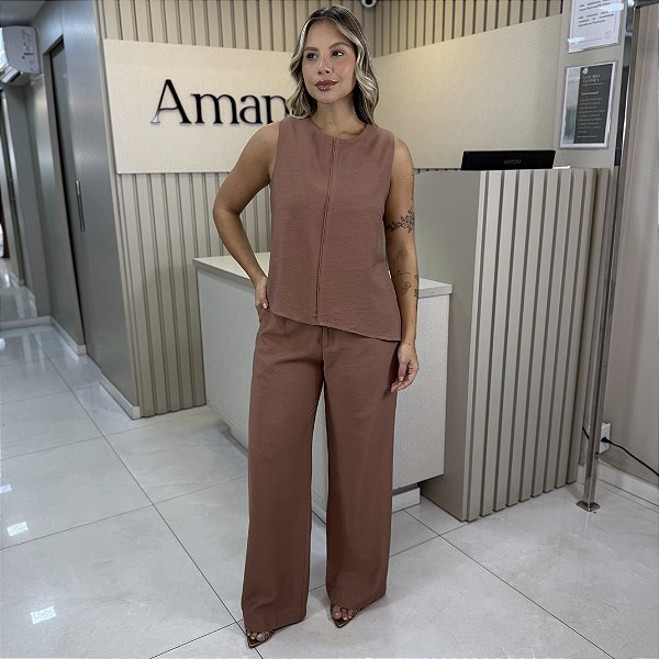 CALÇA PANTALONA CÓS CANELA