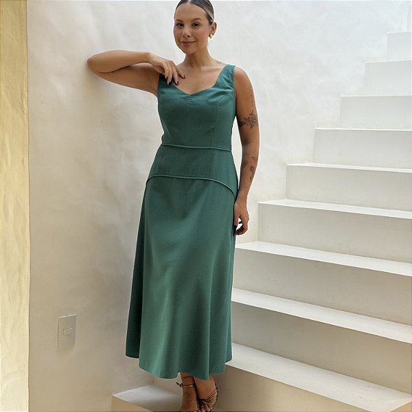 VESTIDO EVASÊ VERDE