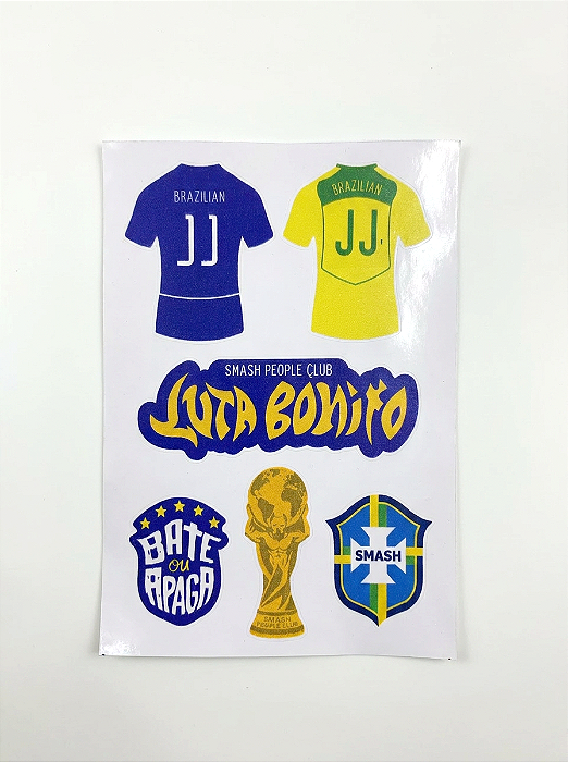 CARTELA DE ADESIVOS LUTA BONITO