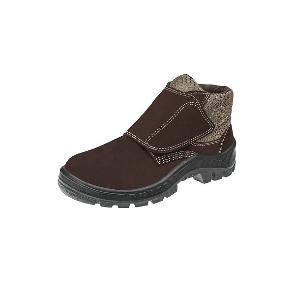 Bota Nobuck c/ Velcro Bico PVC - MARLUVAS