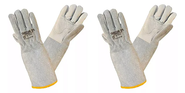 Luva Vaqueta Mista Punho 20cm - THECOM