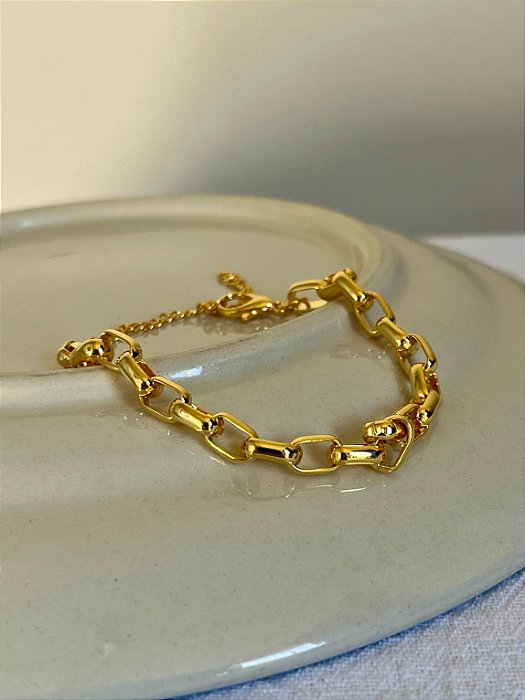Pulseira Corrente Dourada