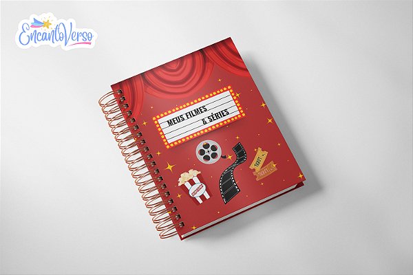 Planner Filmes & Séries - Diário de Filmes, Séries e Animes Assistidos - Capa Cinema