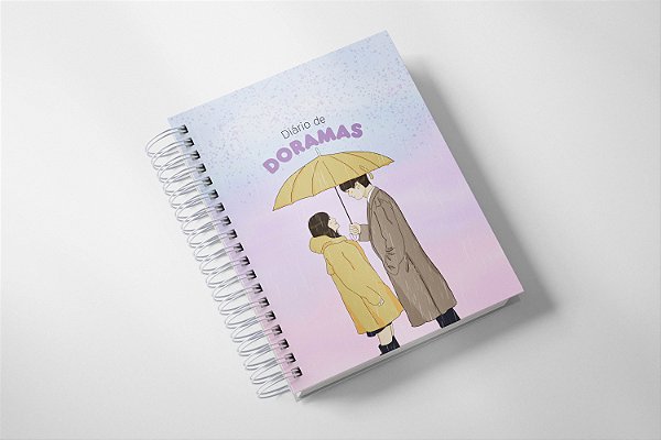 Diário de Doramas Assistidos - Planner de Dorameira Avaliação de Doramas Capa Dura Holográfica
