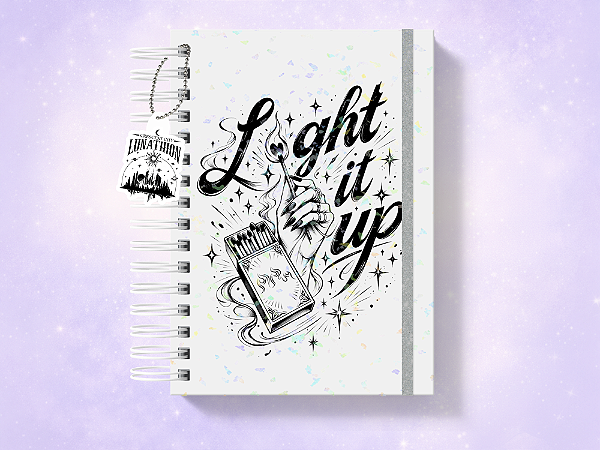 Diário de Leituras Cidade da Lua Crescente - Light it Up (Holográfico)