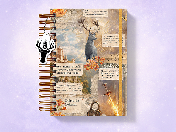 Diário de Leituras - Trono de Vidro - Colagem