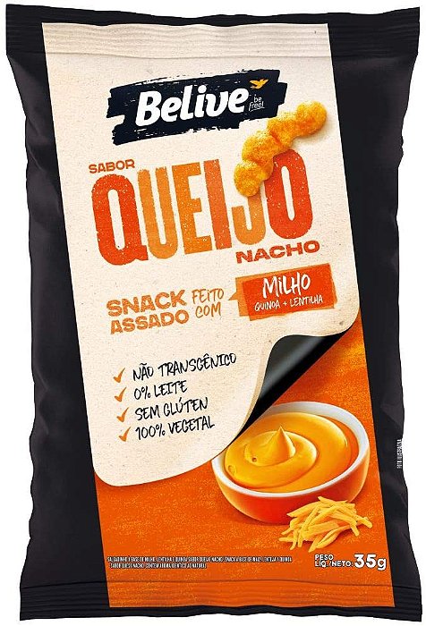 SNACK DE MILHO SABOR QUEIJO, SEM GLUTÉN