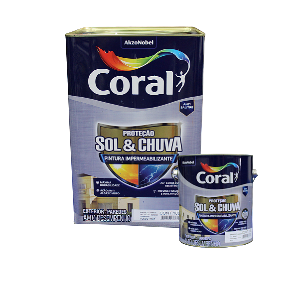 Coral Impermeabilizante Sol e Chuva Branco