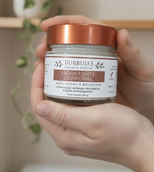 Hidratante Corporal Cacau. Baunilha e Laranja